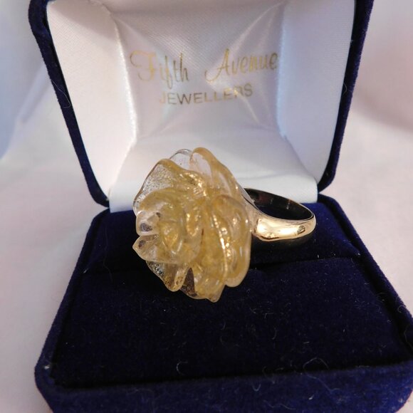 Ladies Venetiaurum Flower Designed Ring - Made in Italy - Picture 2 of 6